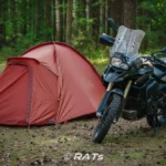 Motocykl adventure BMW F800 - biwak motocyklowy