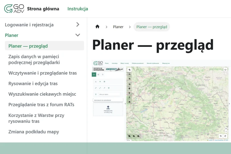 Legalne trasy offroad aplikacja