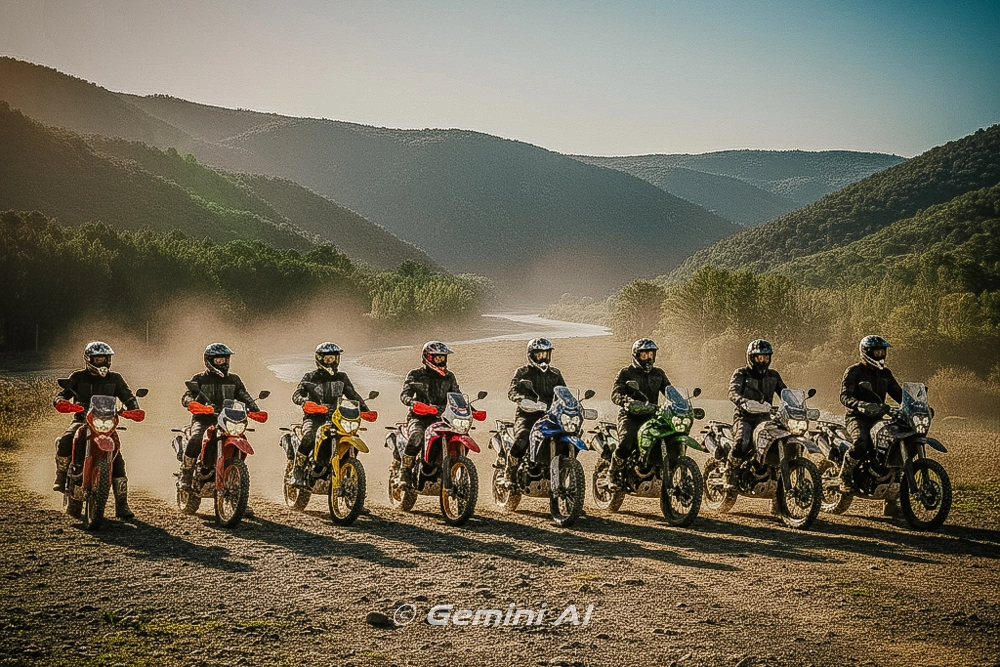 Motocykle adventure dual sport off-road